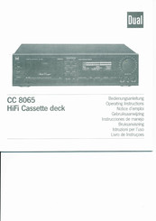 Dual CC 8065 Bedienungsanleitung