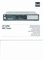 Dual CT 5750 Bedienungsanleitung