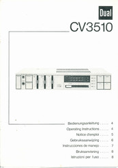 Dual CV 3510 Bedienungsanleitung