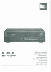Dual CR 900 RC Bedienungsanleitung
