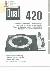 Dual 420 Bedienungsanleitung