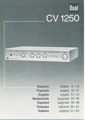 Dual CV 1250 Bedienungsanleitung