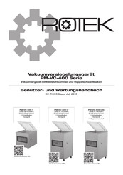 Rotek PM-VC-400-T Benutzer- Und Wartungshandbuch
