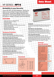 Yuasa NP3-6 Bedienungsanleitung