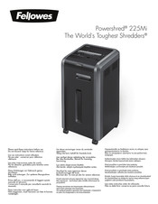 Fellowes Powershred 22Mi Bedienungsanleitung