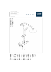 Grohe EUPHORIA SYSTEM 152 Bedienungsanleitung