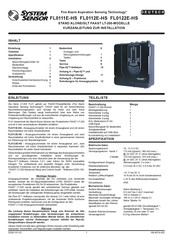 System Sensor FL0122E-HS Kurzanleitung Zur Installation