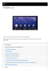 Sony XAV-AX5500 Hilfe