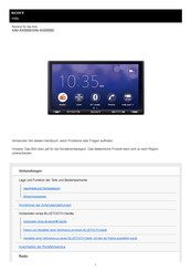 Sony XAV-AX5550D Hilfe