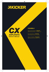 Kicker CX.4 Serie Benutzerhandbuch