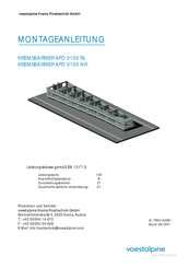 voestalpine KREMSBARRIER APD V100 APD V100 RL Montageanleitung