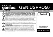 NOCO Genius GENIUSPRO50 Benutzerhinweise Und Garantie