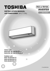 Toshiba RAS-B22G3KVSG-E Installationsanleitung