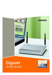 Siemens Gigaset SE366 WLAN Bedienungsanleitung