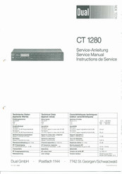 Dual CT 1280 Serviceanleitung
