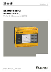 Bender NGRM550 Kurzanleitung