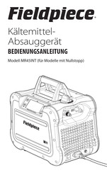 Fieldpiece MR45INT Bedienungsanleitung
