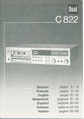 Dual C 822 Bedienungsanleitung