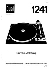 Dual 1241 Serviceanleitung