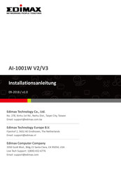 Edimax AI-1001W V2 Installationsanleitung