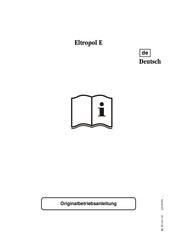 Bego Eltropol E Originalbetriebsanleitung