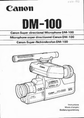 Canon DM-100 Bedienungsanleitung