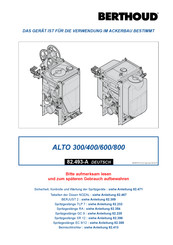 Berthoud ALTO 400 Bedienungsanleitung