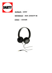 Sony MDR-ZX100 Bedienungsanleitung