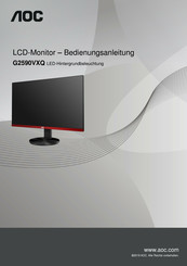 AOC G2590VXQ Bedienungsanleitung