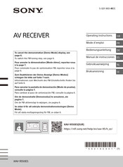 Sony XAV-9550ES Bedienungsanleitung