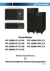 PowerWalker VFI 10000 CP 3/3 BI Bedienungsanleitung