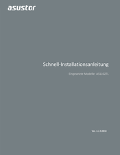 Asustor AS1102TL Schnellinstallationsanleitung