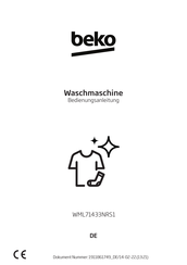 Beko WML71433NRS1 Bedienungsanleitung