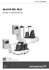 Grundfos Multilift MD.22.3.4 Montage- Und Betriebsanleitung