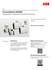 ABB ProcessMaster FEW630 Inbetriebnahmeanleitung