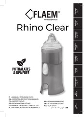 Flaem Rhino Clear Bedienungsanleitung