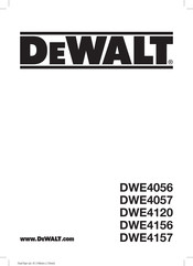 DeWalt DWE4120 Bersetzt Von Den Originalanweisungen