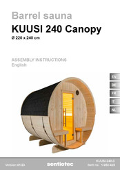 Sentiotec KUUSI 240 Canopy Montageanleitung