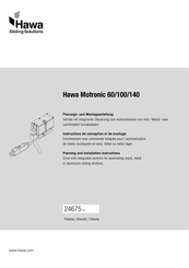 HAWA HAWA-Motronic 100 Planungs- Und Montageanleitung
