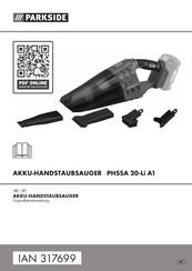 Parkside PHSSA 20-Li  A1 Originalbetriebsanleitung
