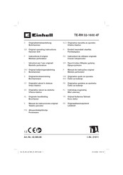 Einhell TE-RH 32-1600 4F Originalbetriebsanleitung