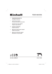 EINHELL TC-ID 1000 E Originalbetriebsanleitung