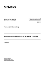 Siemens SIMATIC NET MM900 Kompaktbetriebsanleitung