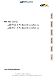 Axis P55 E Serie Installationsanleitung
