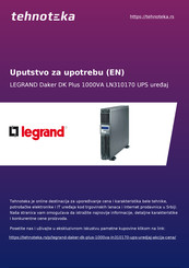 LEGRAND LN310170 Installationsanleitung