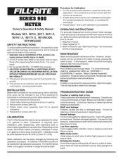 FILL-RITE 901N1.5 Gebrauchsanweisung Und Sicherheitsvorschriften