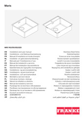 Franke MARIS MRX 210 Installations- Und Gebrauchsanweisung