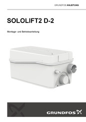 Grundfos Sololift2 D-2 Montage- Und Betriebsanleitung