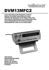 Velleman DVM13MFC2 Bedienungsanleitung