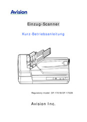 Avision AD130 Kurz- Betriebsanleitung